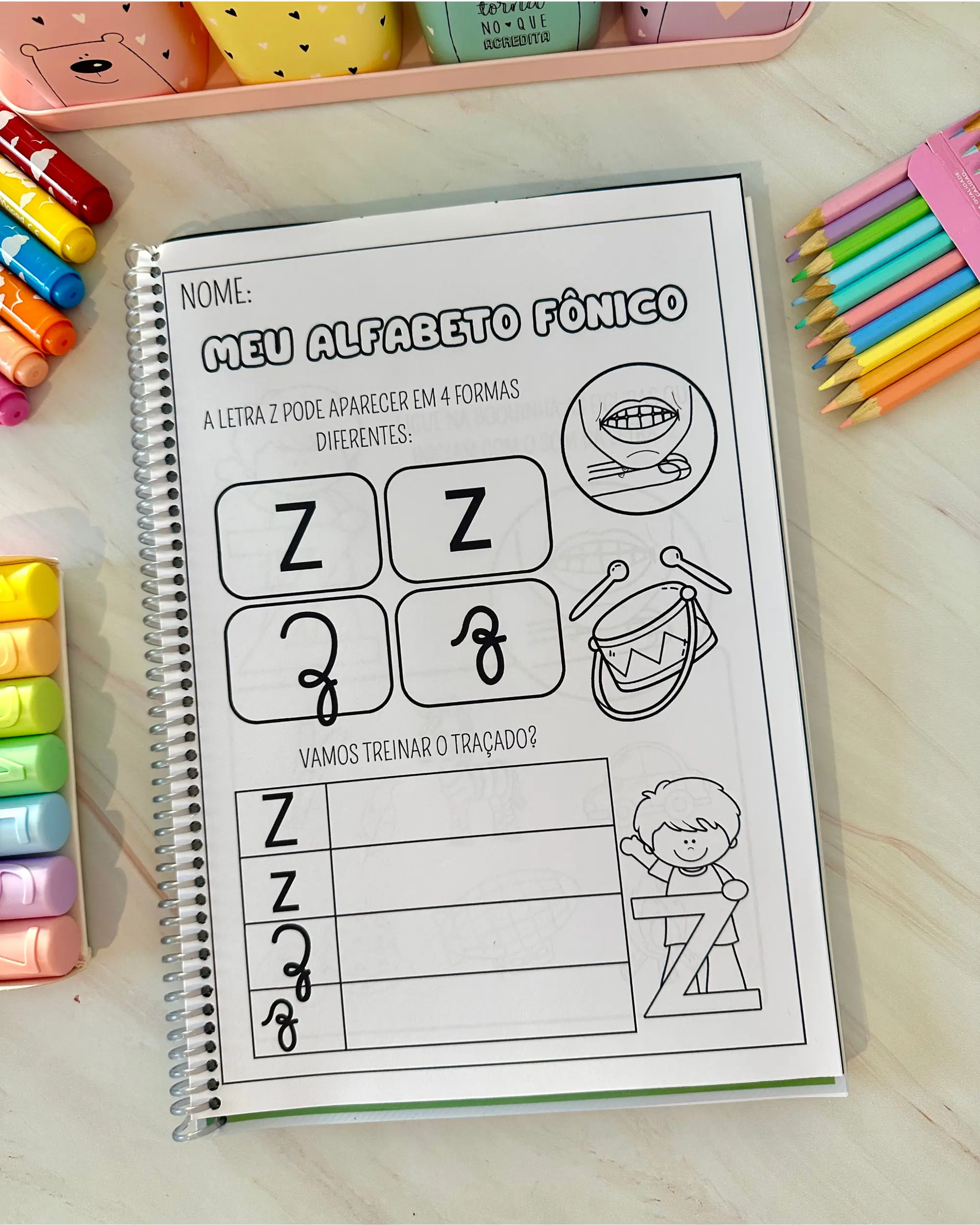 APOSTILA FÔNICA DO ALFABETO COM +100 ATIVIDADES PARA ALFABETIZAÇÃO — amostra 2: O QUE ESTÁ INCLUSO NA APOSTILA?
