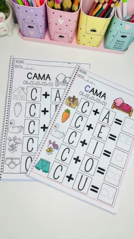 Apostila Formando Sílabas - Educação Infantil — amostra 3: Este material facilita a compreensão e a formação de sílabas,…
