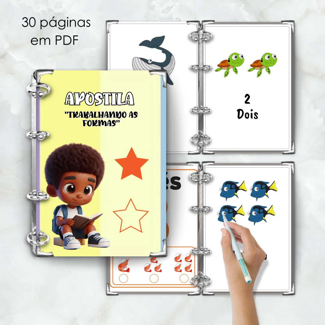 APOSTILA FORMAS GEOMÉTRICAS LÚDICAS - MATEMATICA GEOMETRIA — Alfabetização para Educação Infantil: A Apostila Formas…