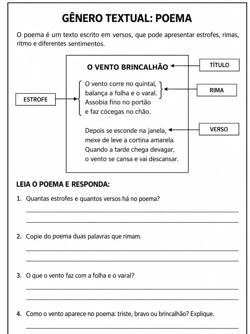 Apostila Gêneros Textuais 3º Ano – 30 Atividades com Gabarito em PDF — amostra 4: Para quem este material é indicado?
