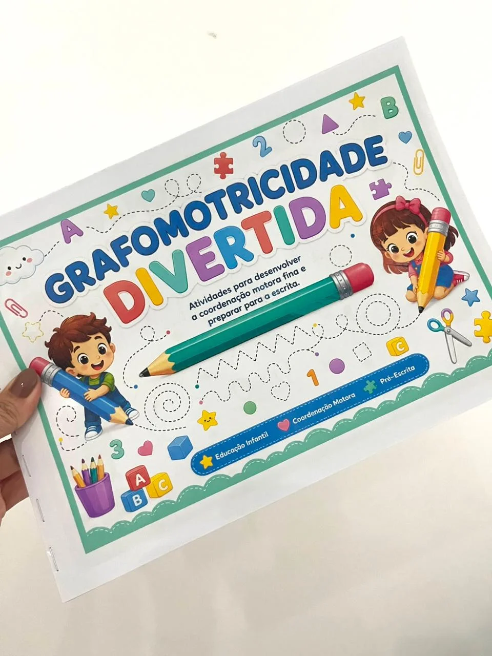 Apostila Grafomotricidade essencial para escrita. — capa do material