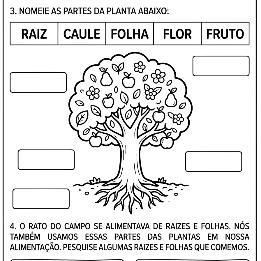 APOSTILA INTERDISCIPLINAR: RATINHOS DA CIDADE E CAMPO — amostra 4: Caderno interdisciplinar do 2º ano com atividades…