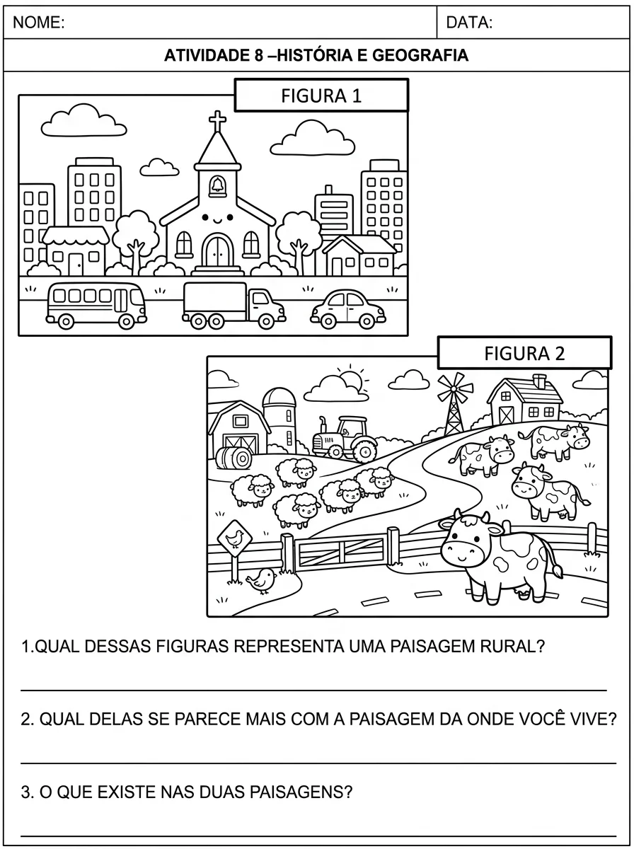 APOSTILA INTERDISCIPLINAR: RATINHOS DA CIDADE E CAMPO — amostra 6: Caderno interdisciplinar do 2º ano com atividades…