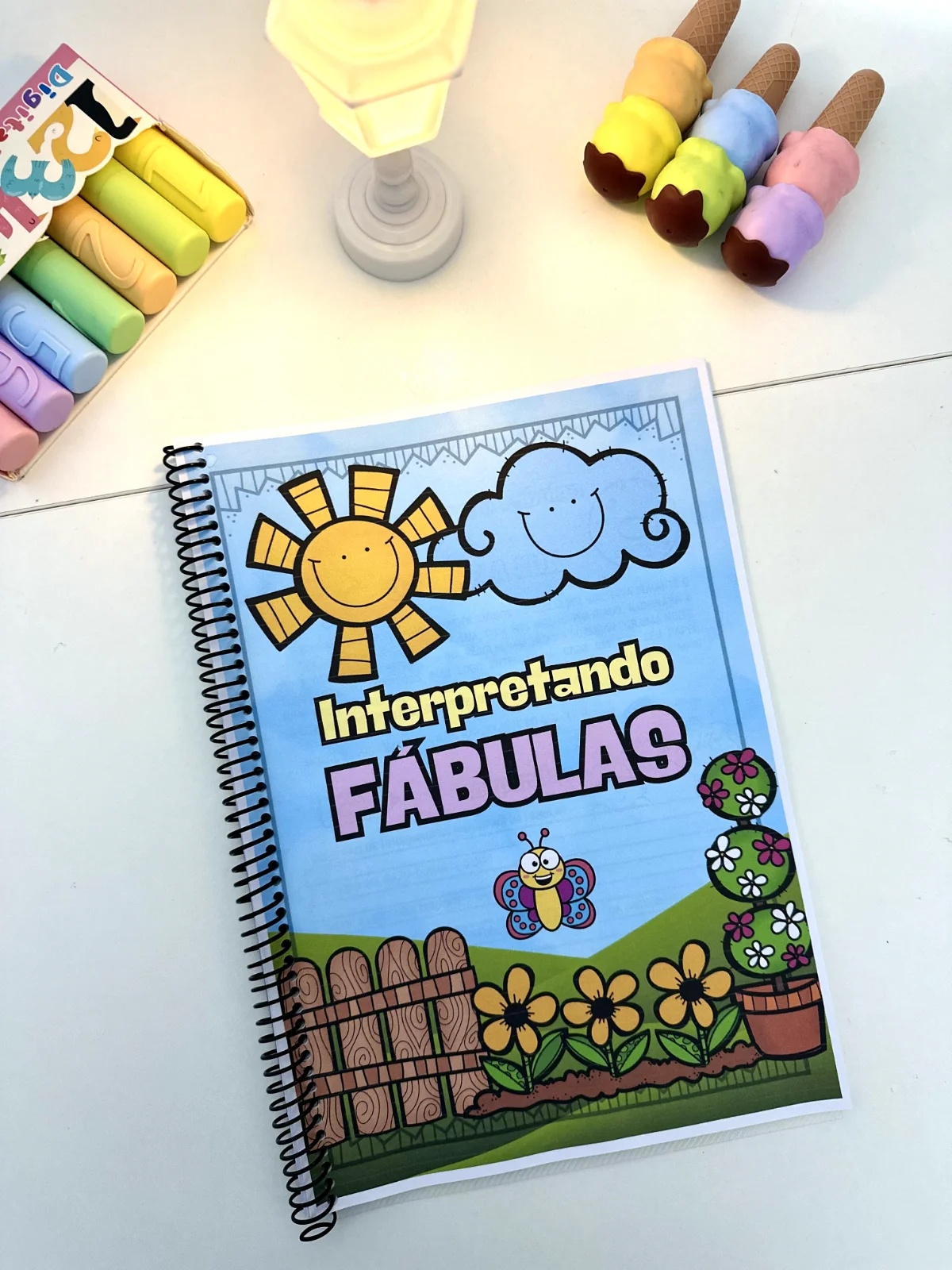 Apostila interpretação de Fábulas ilustradas — amostra 1: Apostila Interpretando Fábulas com 18 páginas de atividades ara…