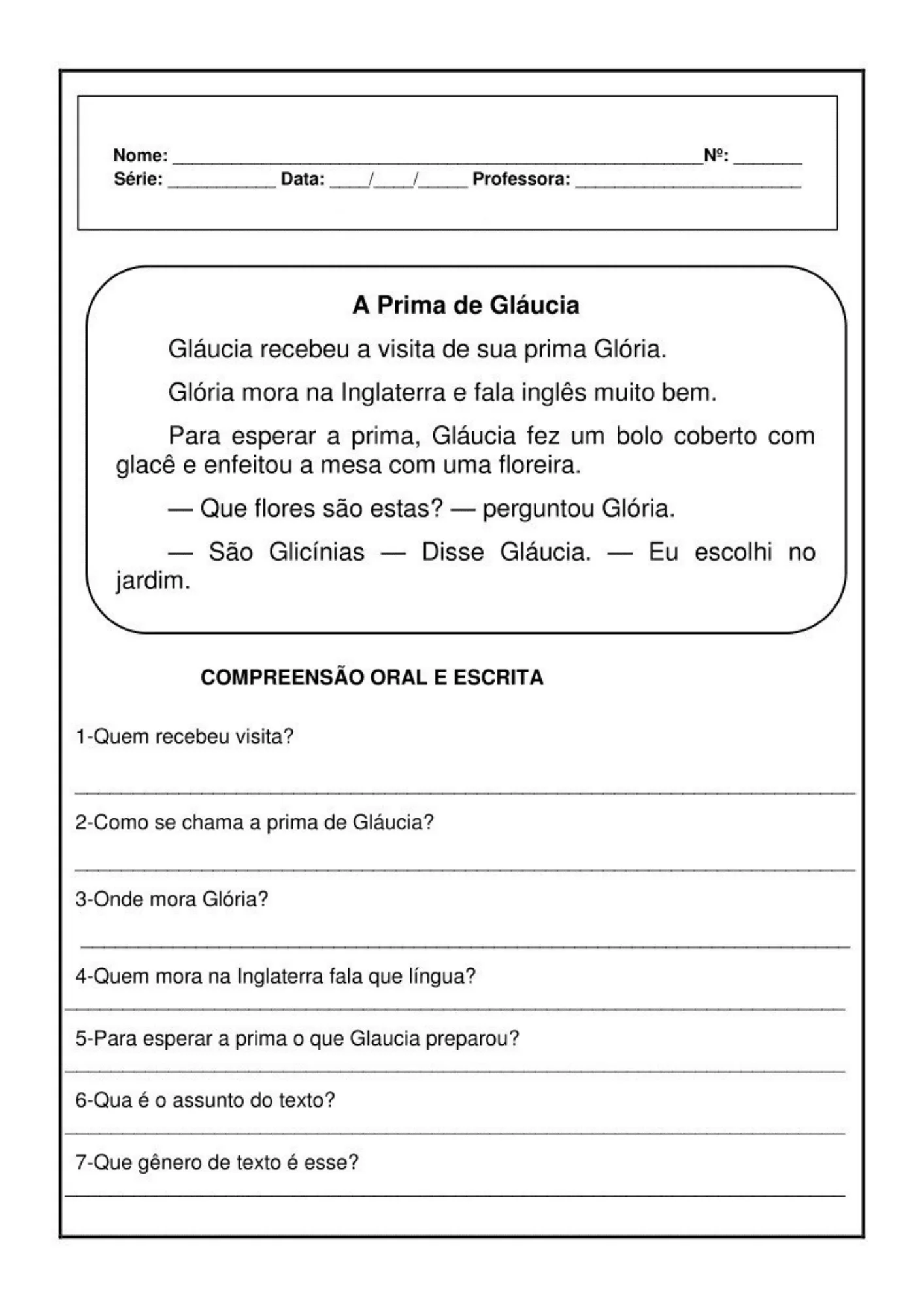 Apostila Interpretação de Texto do 3°ano ao 5°ano — amostra 1: Está em busca de atividades prontas para desenvolver a…
