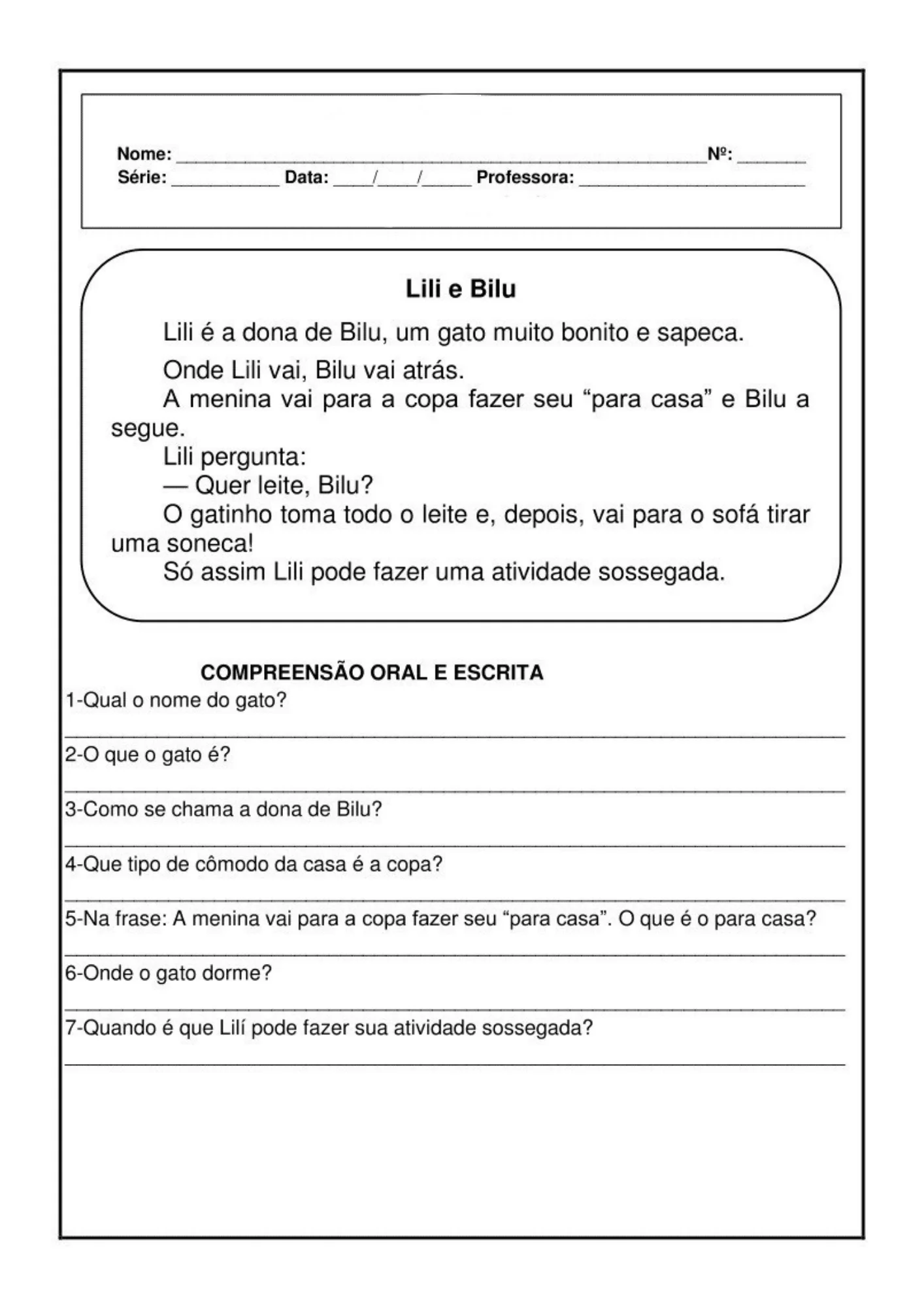 Apostila Interpretação de Texto do 3°ano ao 5°ano — amostra 2: Está em busca de atividades prontas para desenvolver a…