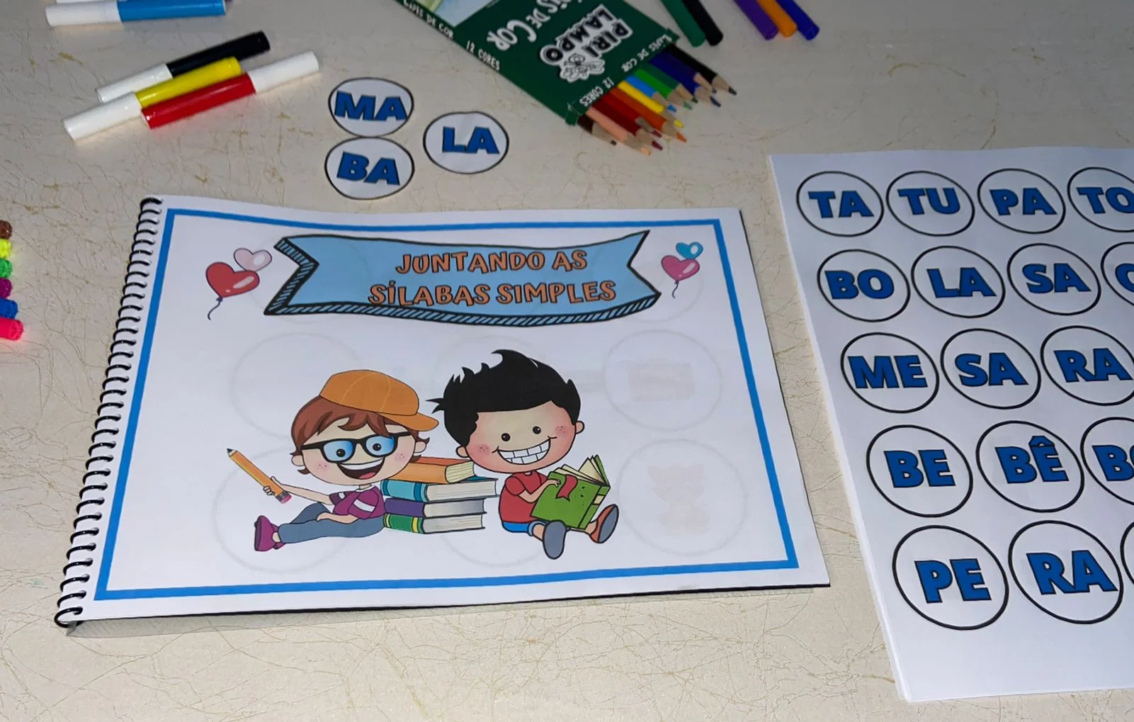 🤩 APOSTILA - JUNTANDO AS SÍLABAS SIMPLES: Brincando e Aprendendo! 🤩 — amostra 1: O QUE VOCÊ VAI ENCONTRAR?