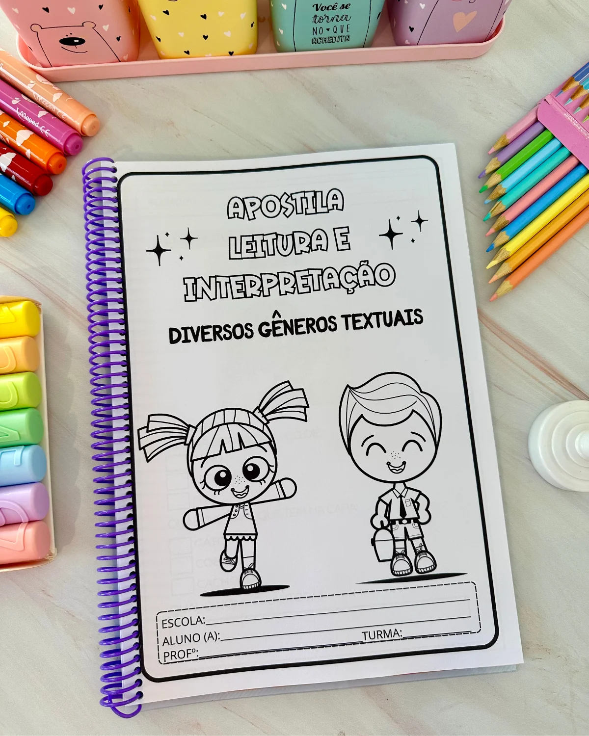 Apostila Leitura e Interpretação de Textos | Gêneros Textuais Ensino Fundamental — amostra 1: Uma apostila completa para…