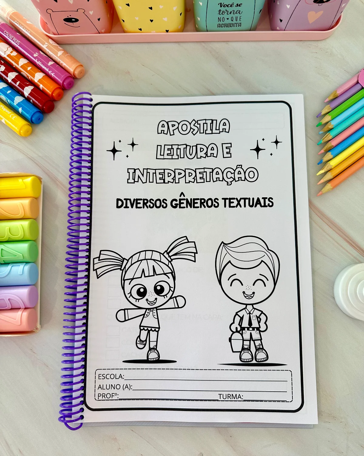 Apostila Leitura e Interpretação de Textos | Gêneros Textuais Ensino Fundamental — amostra 5: Uma apostila completa para…