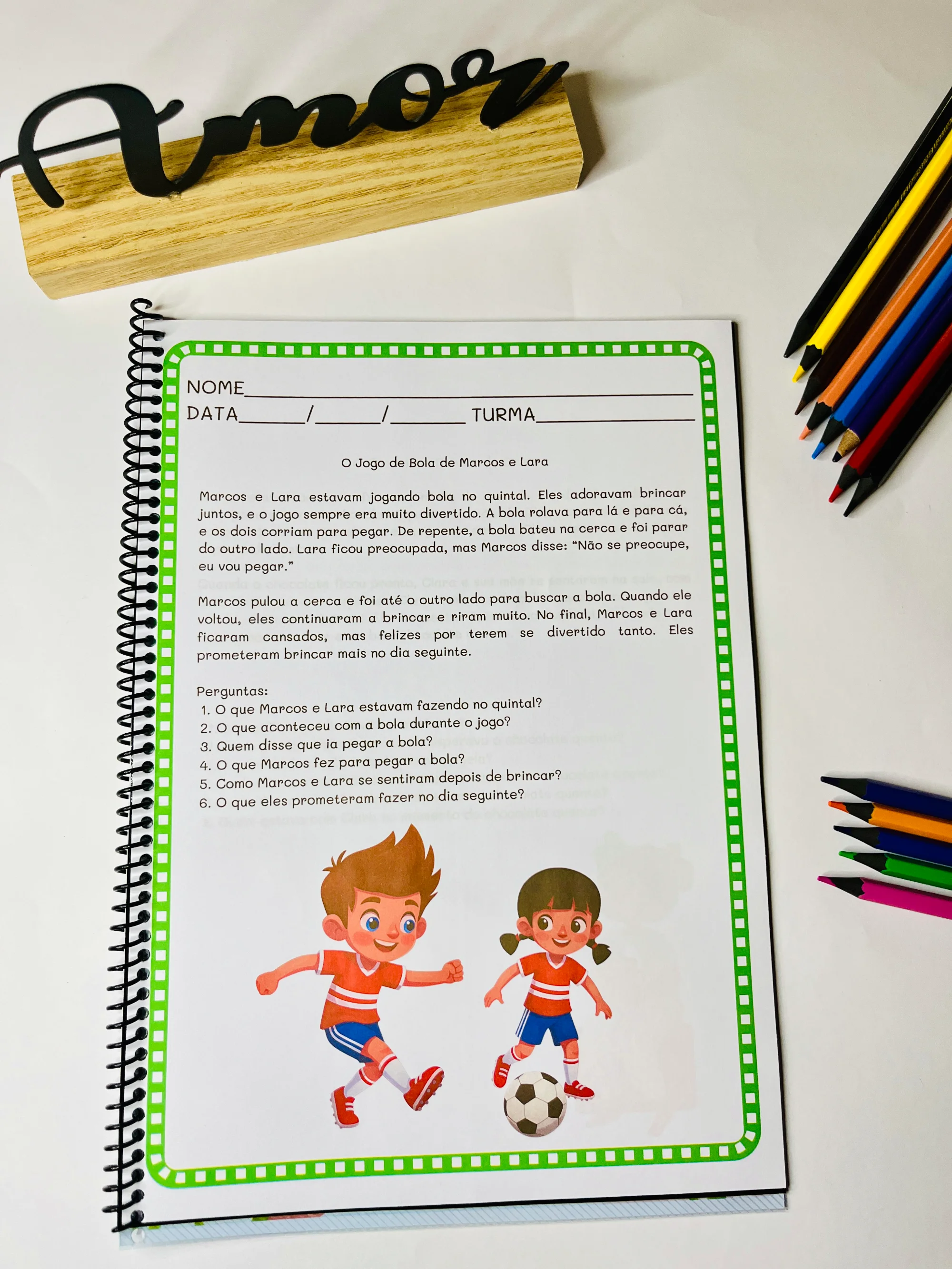 Apostila “Leitura e Interpretação para Alfabetização” — amostra 6: Desenvolva as habilidades de leitura e interpretação dos…