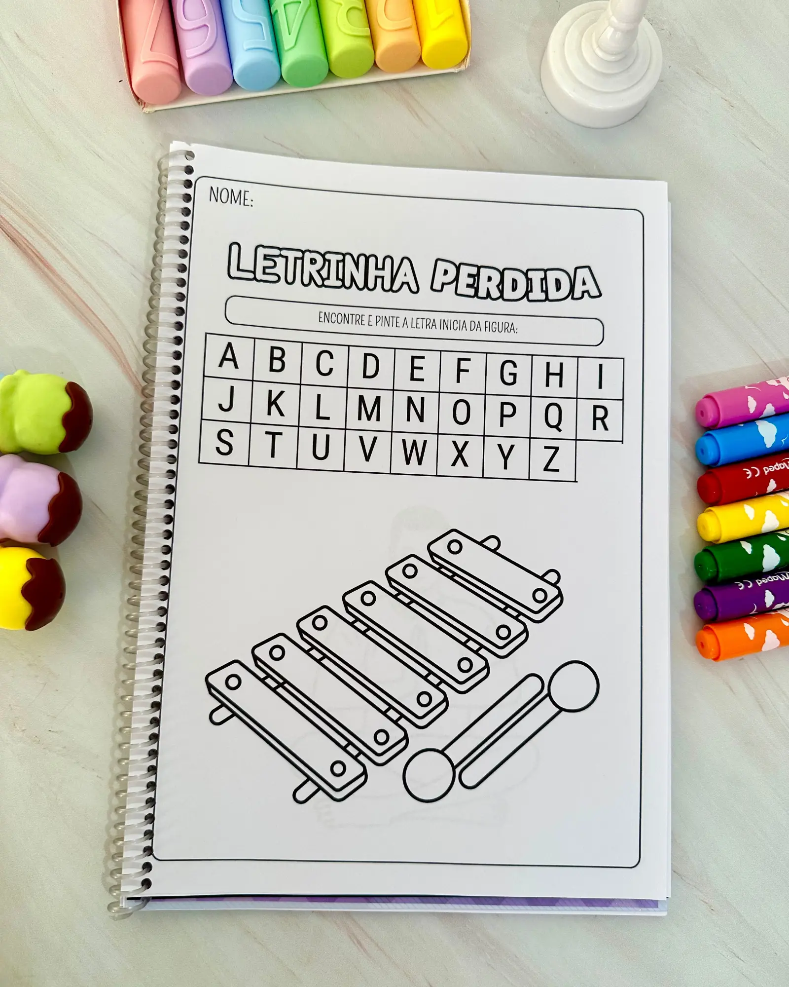 Apostila Letrinha do Dia – PDF para Imprimir | Alfabetização — amostra 1: material proporciona um aprendizado divertido e…