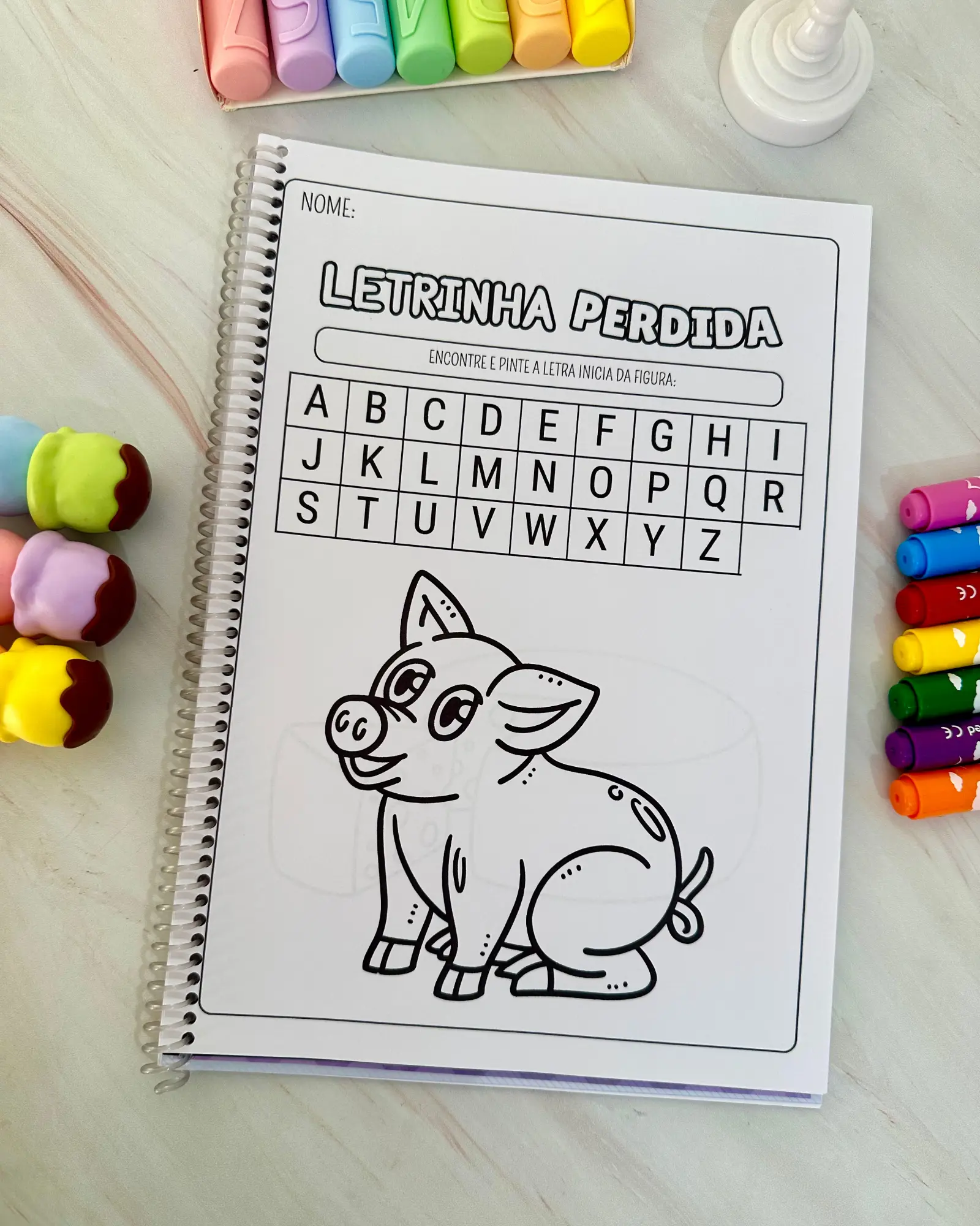 Apostila Letrinha do Dia – PDF para Imprimir | Alfabetização — amostra 6: Estimulação Cognitiva