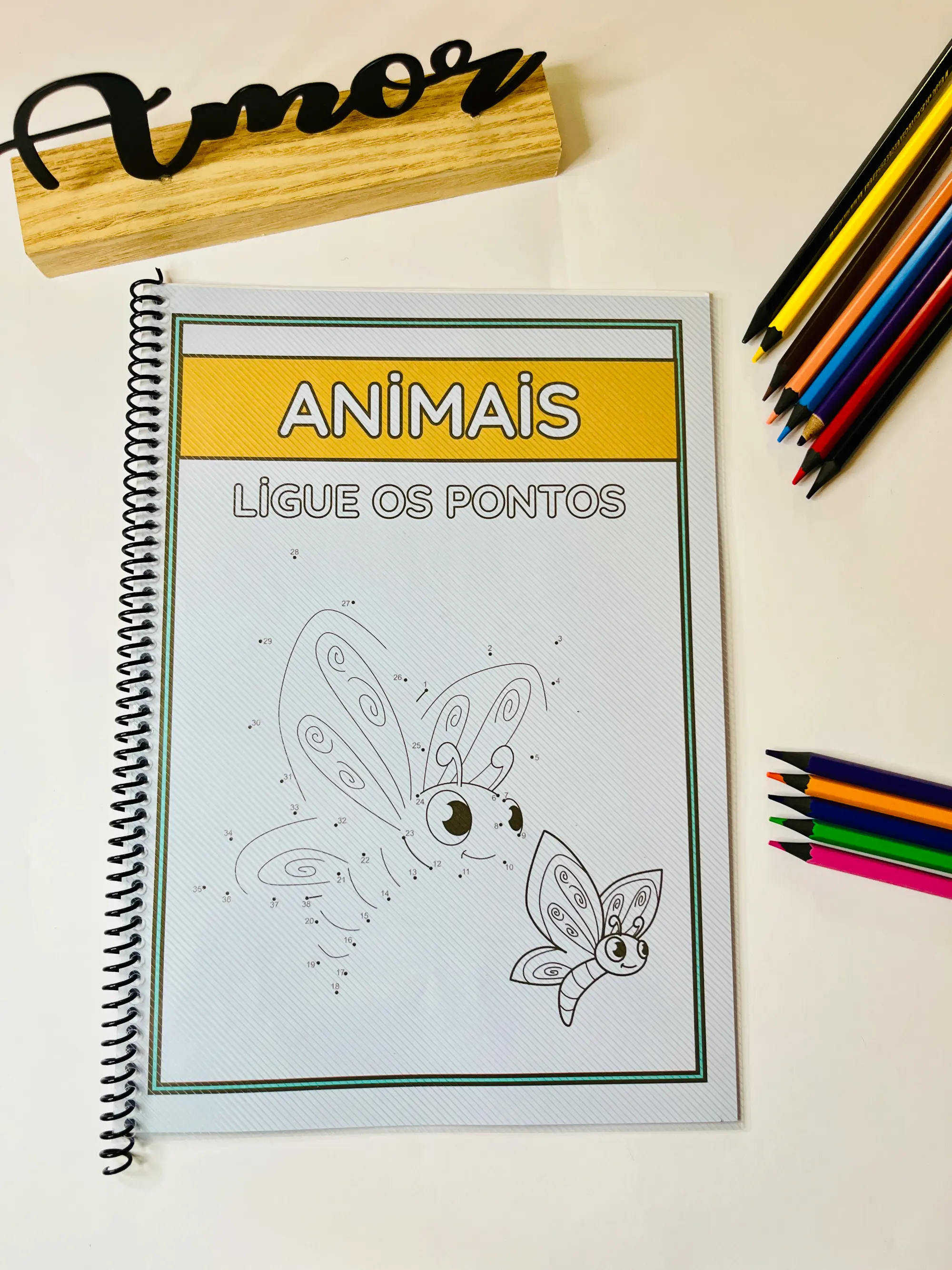 🐾🐘 APOSTILA LIGUE OS PONTOS DOS ANIMAIS – ALFABETIZAÇÃO 🦁🦋 — capa do material