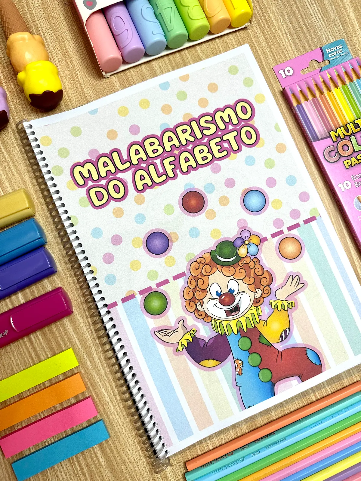 Apostila Malabarismo do Alfabeto: 26 Páginas de Atividades — Alfabetização para Educação Infantil: Alfabetize com alegria