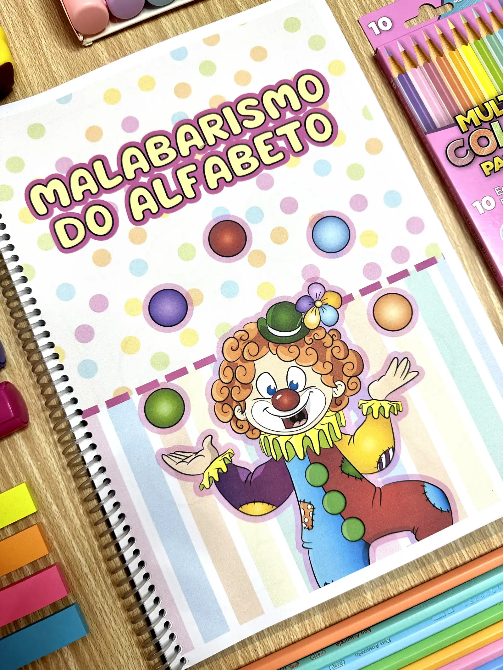 Apostila Malabarismo do Alfabeto — amostra 6: A Apostila Malabarismo do Alfabeto inclui atividade para trabalhar todas as…