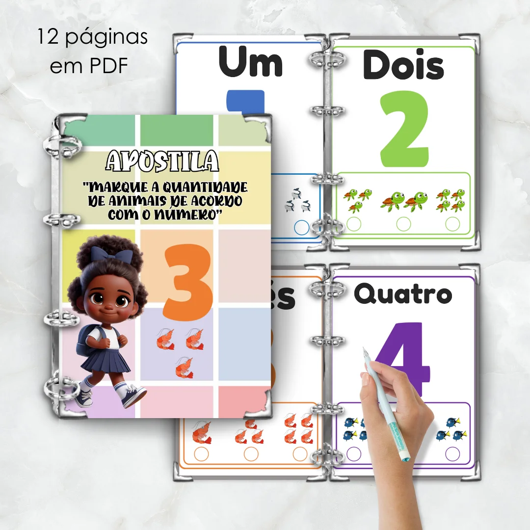 APOSTILA MARQUE A QUANTIDADE - MATEMATICA INICIAL — capa do material