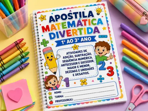 Apostila Matemática Divertida - 1°, 2° e 3° ano do Ensino Fundamental — amostra 5: 📚Uma apostila colorida, atrativa e…