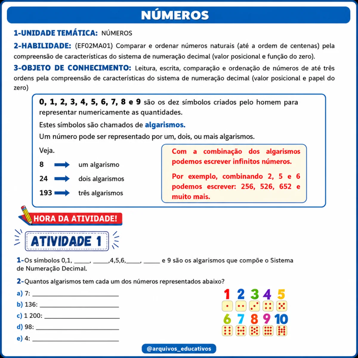 Apostila Matemática em Ação – 4º Ano — amostra 1: Apostila de Matemática para o 4 Ano com Sistema de Numeração Decimal,…