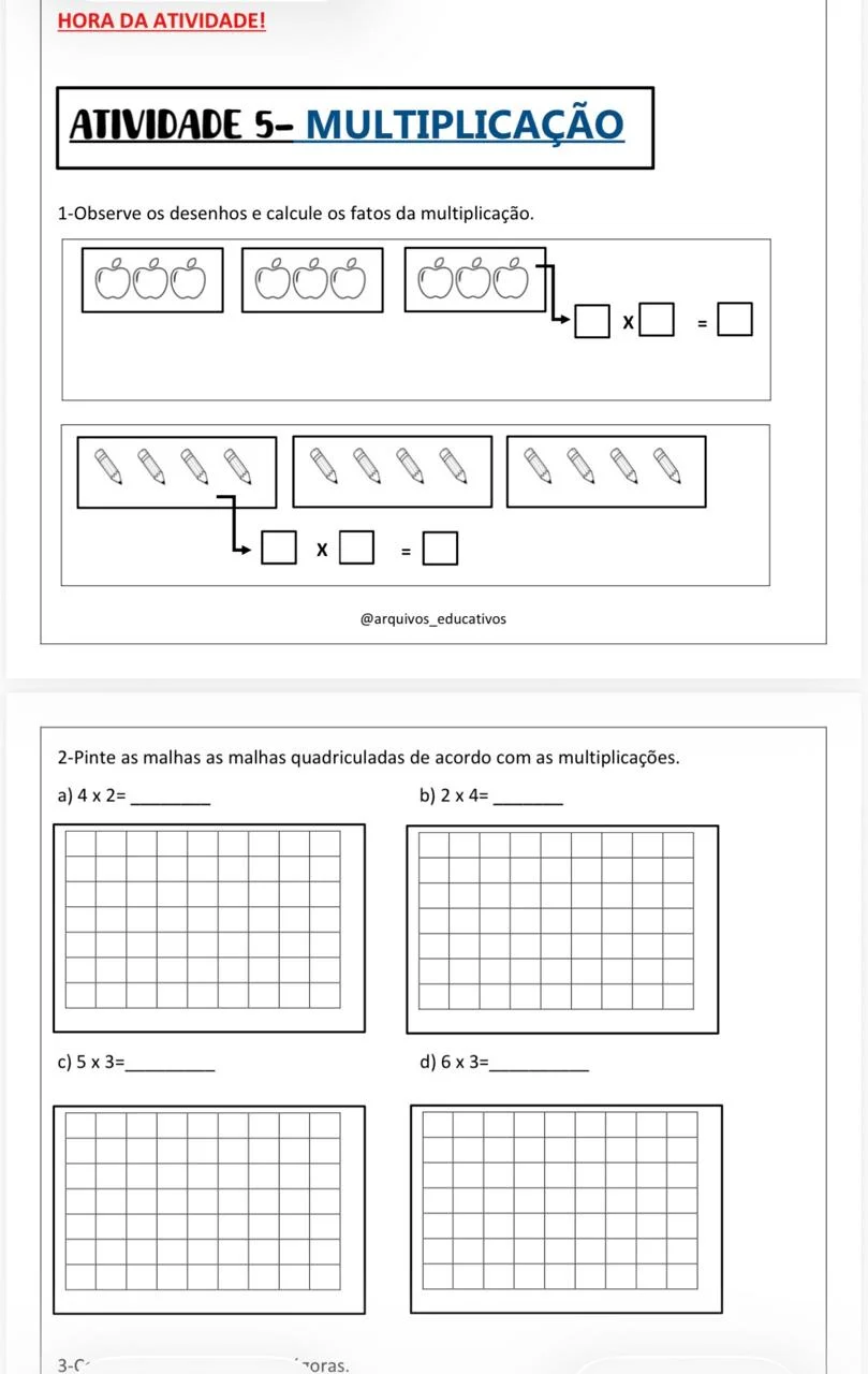 Apostila Matemática em Ação – 4º Ano — amostra 3: Apostila de Matemática para o 4 Ano com Sistema de Numeração Decimal,…