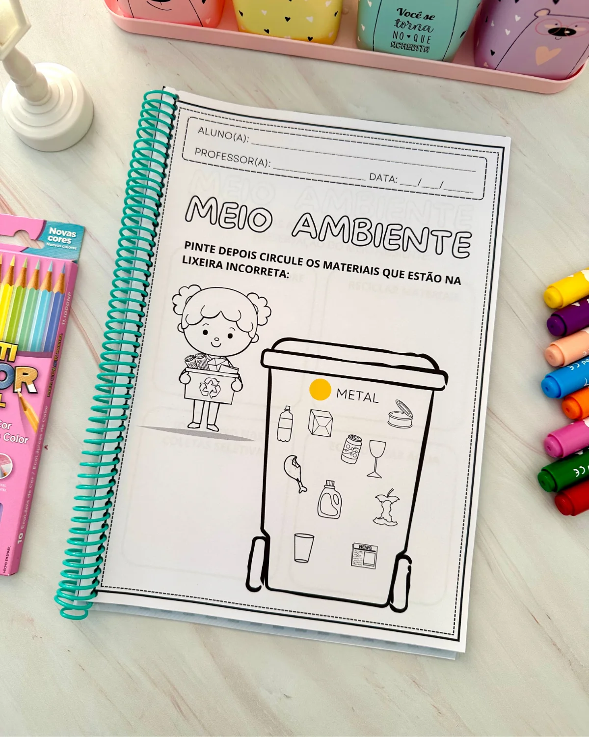 Apostila Meio ambiente – Material Pedagógico — amostra 1: O que vem no material
