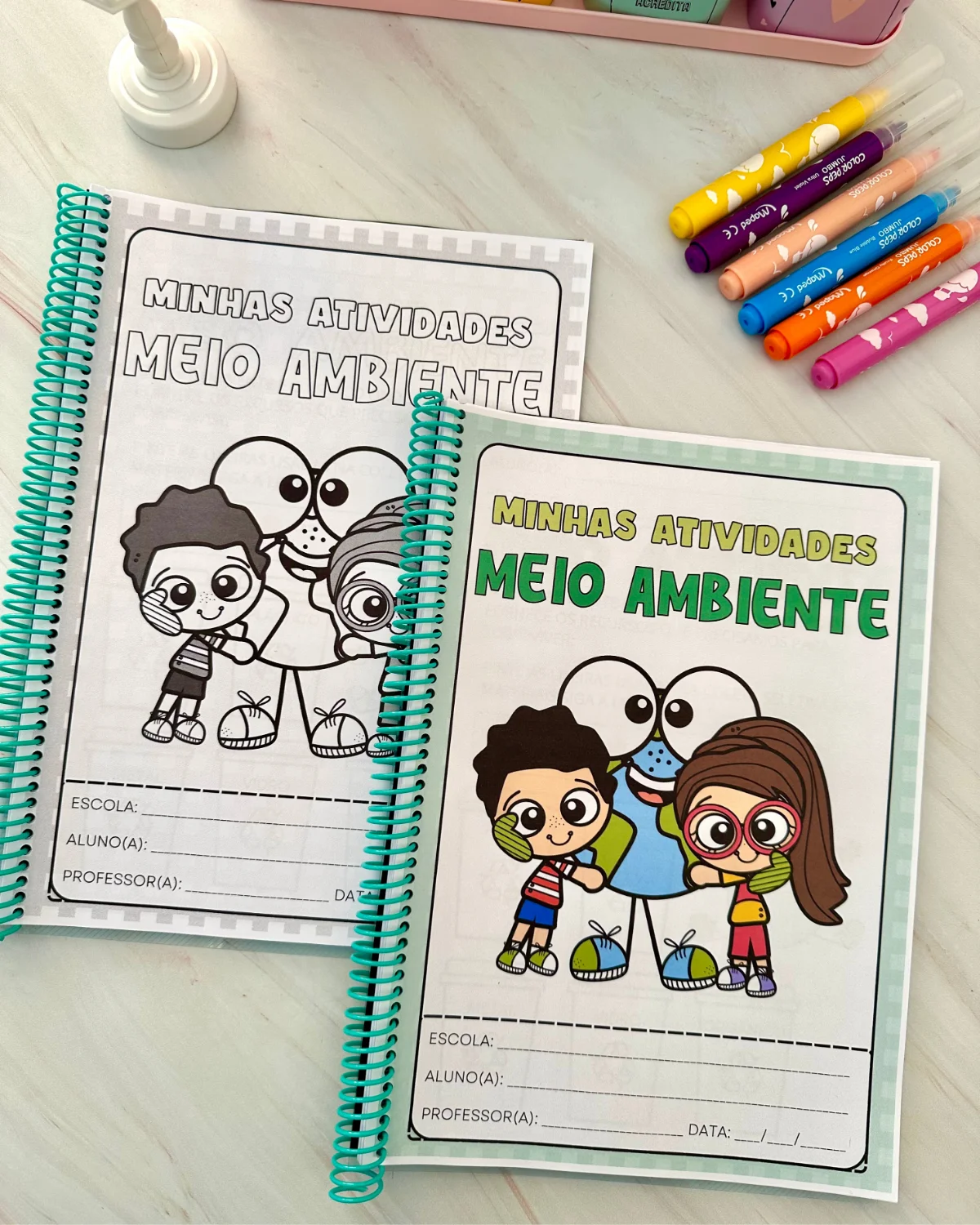 Apostila Meio ambiente – Material Pedagógico — Alfabetização para Educação Infantil: Apostila de atividades para trabalhar…