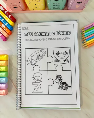Apostila metodo fonico – PDF para Imprimir | Alfabetização — amostra 1: O que vem no material