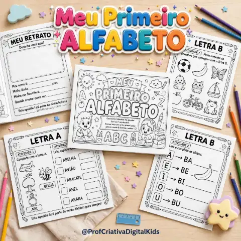 Apostila Meu Primeiro Alfabeto - Alfabetização — capa do material