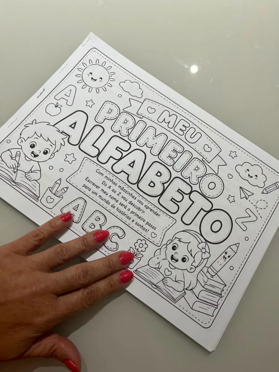 Apostila Meu Primeiro Alfabeto - Alfabetização — amostra 1: Criamos a apostila Meu Primeiro Alfabeto, um material lúdico,…