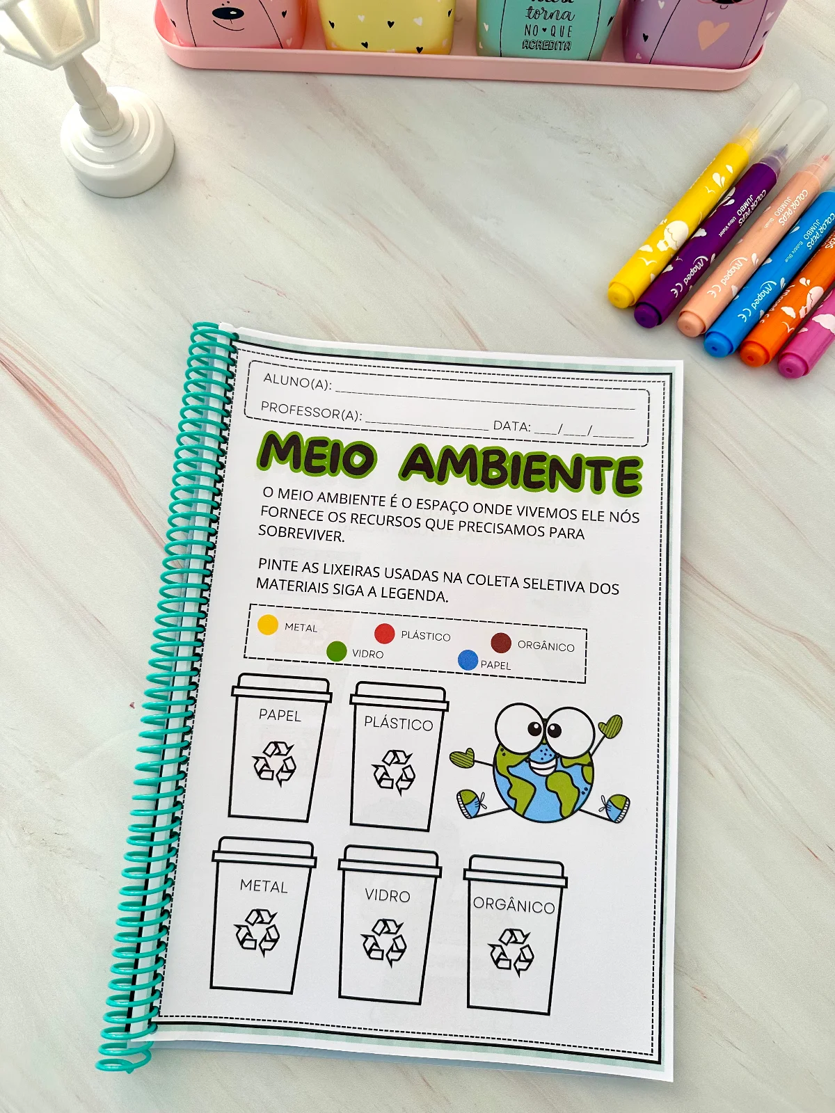 Apostila Minhas Atividades - Meio Ambiente — amostra 1: O que vem no material