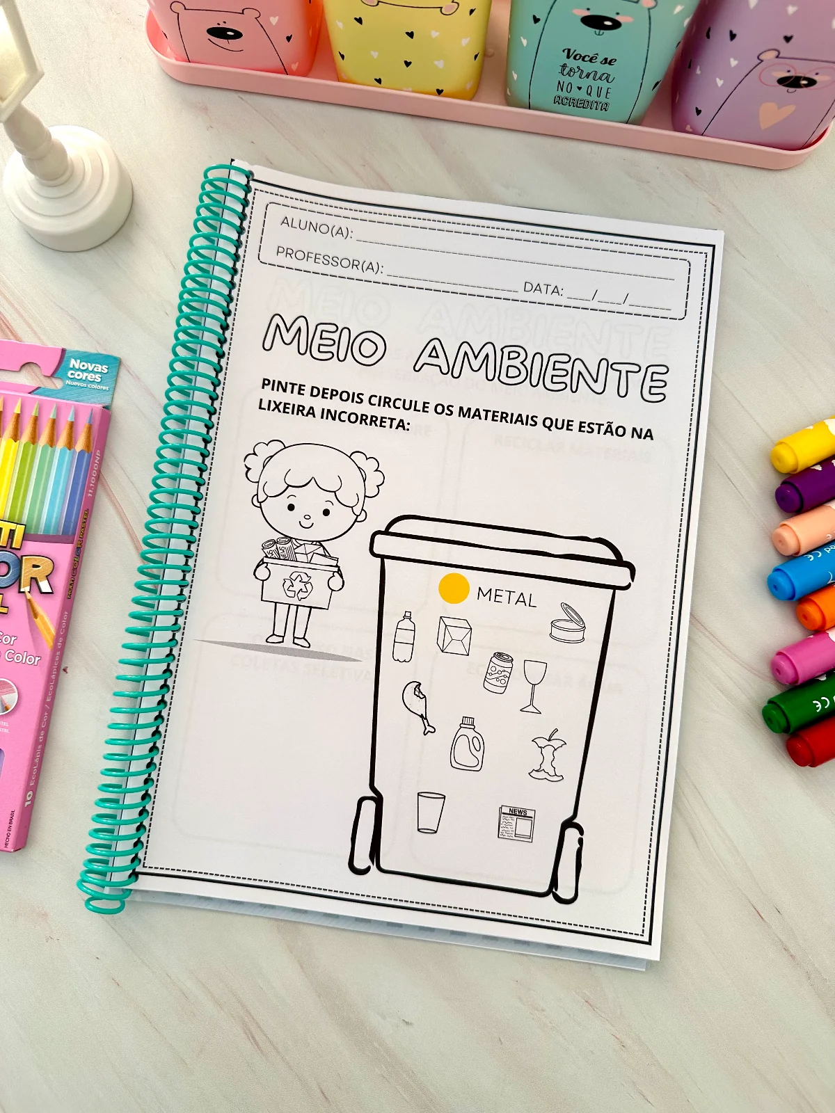 Apostila Minhas Atividades - Meio Ambiente — amostra 2: Apostila de atividades para trabalhar o tema Meio Ambiente com…