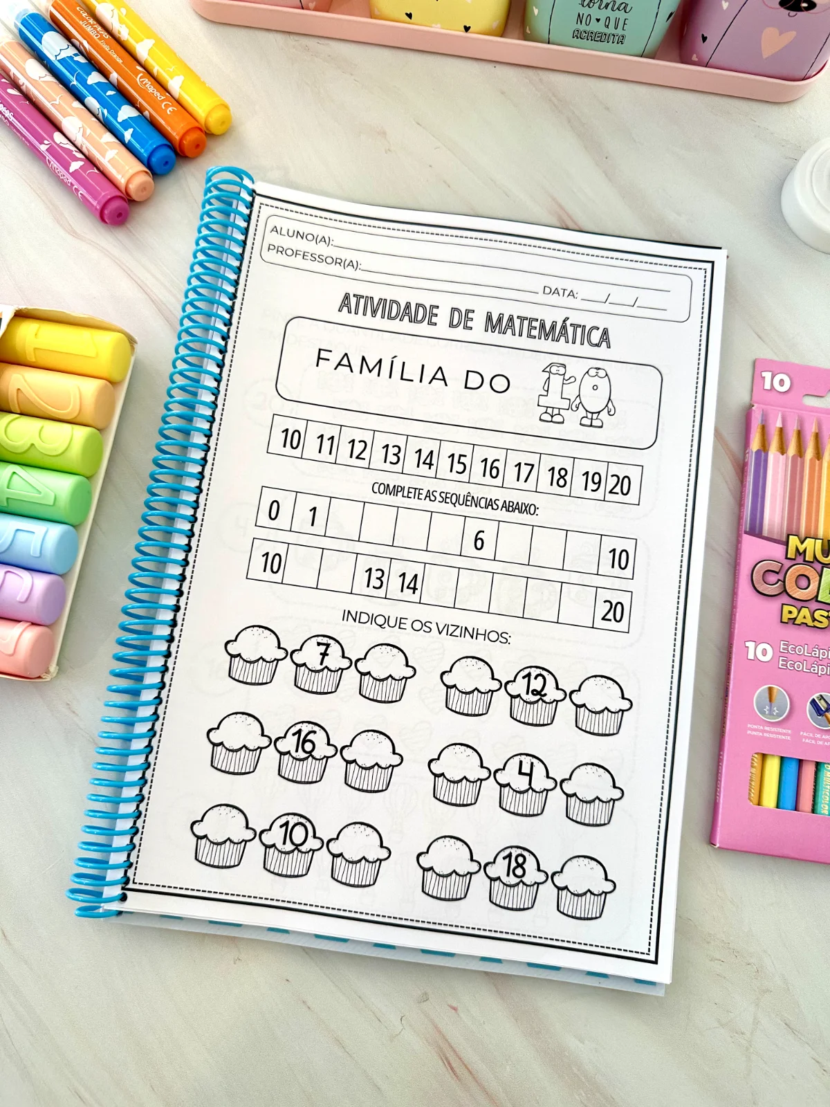 Apostila numerais até 20 | Educação Infantil e Anos Iniciais — amostra 2: Sobre o APOSTILA NUMERAIS ATÉ 20
