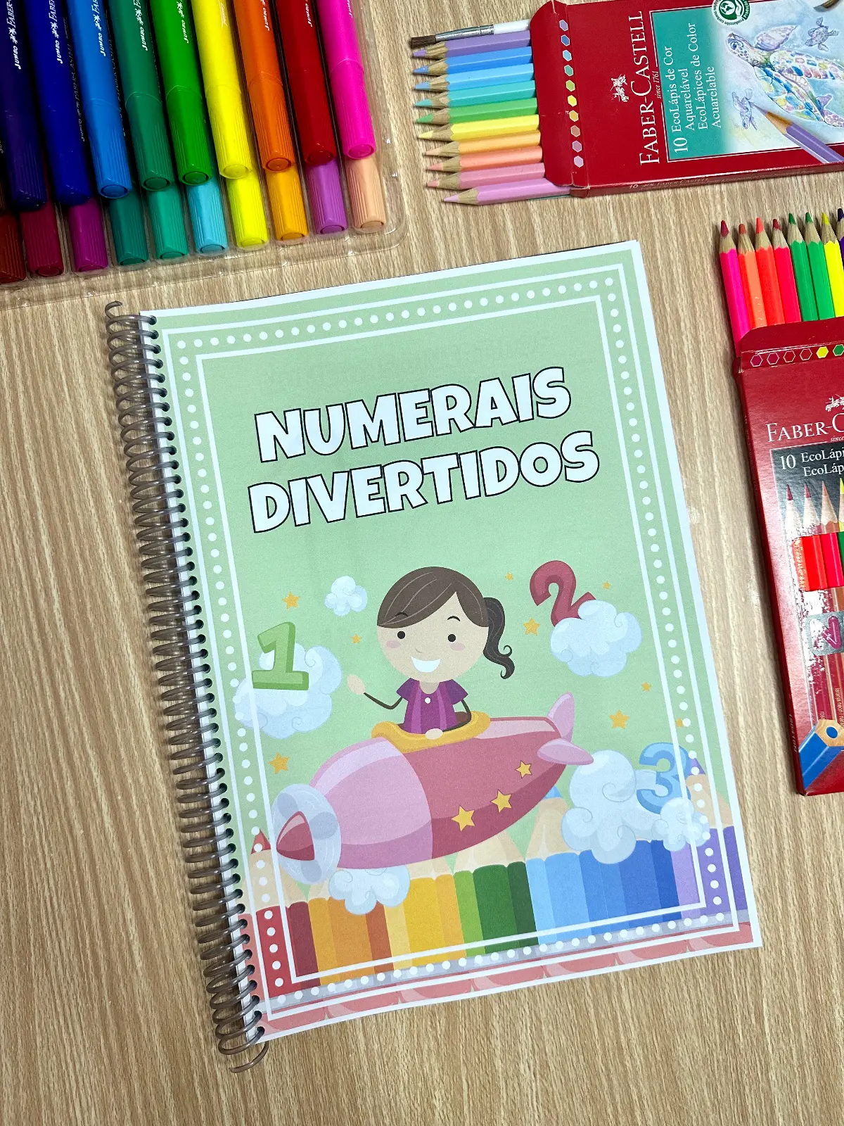 Apostila Numerais Divertidos: Numerais de 1 a 20 — capa do material