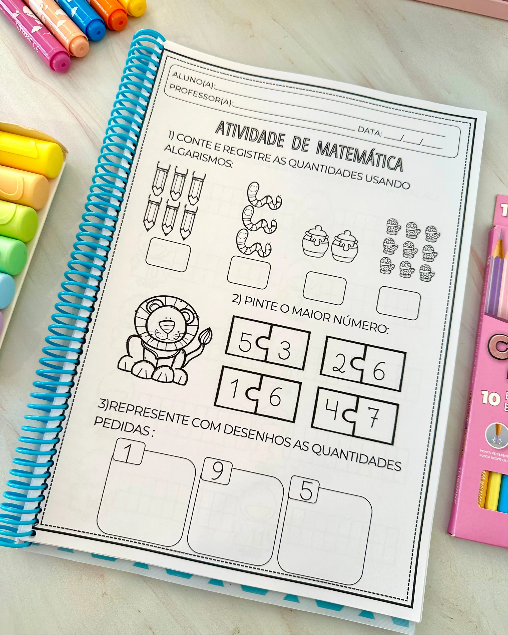 Apostila Números de 1 a 20 – Atividades de Matemática para Educação Infantil — amostra 1: Apostila de atividades para…