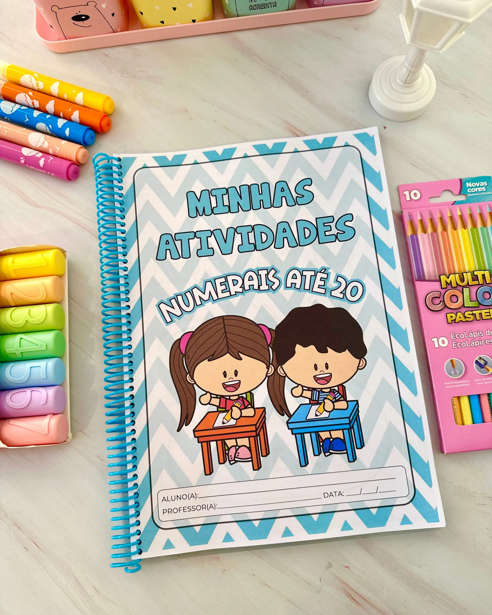 Apostila Números de 1 a 20 – Atividades de Matemática para Educação Infantil — capa do material