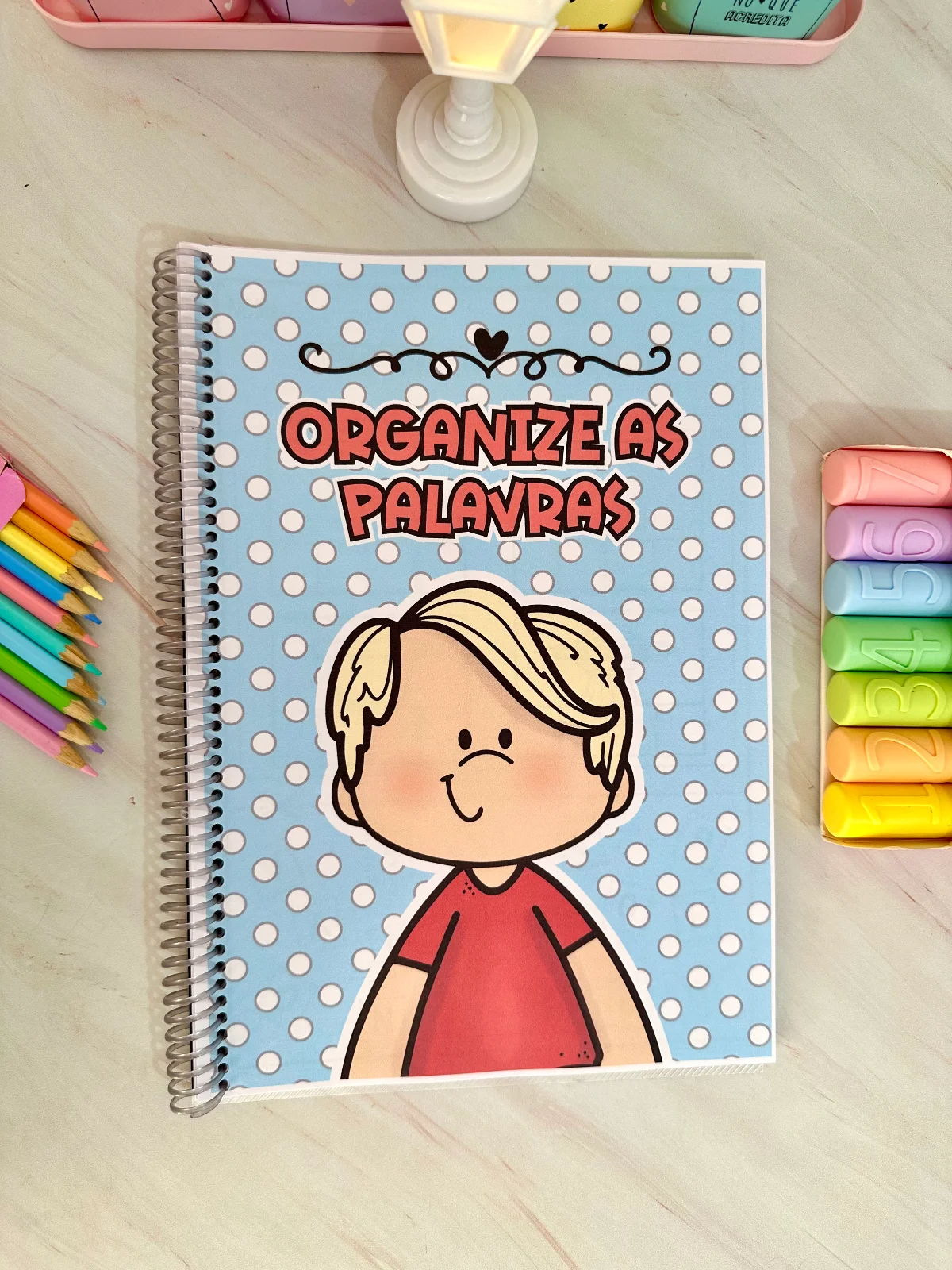Apostila Organize as Palavras: Alfabetização e Escrita de Sílabas — capa do material