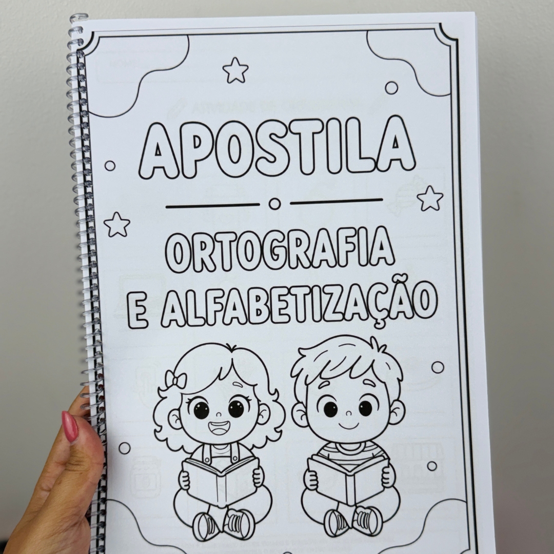 Apostila ortografia e alfabetização – PDF para Imprimir — capa do material