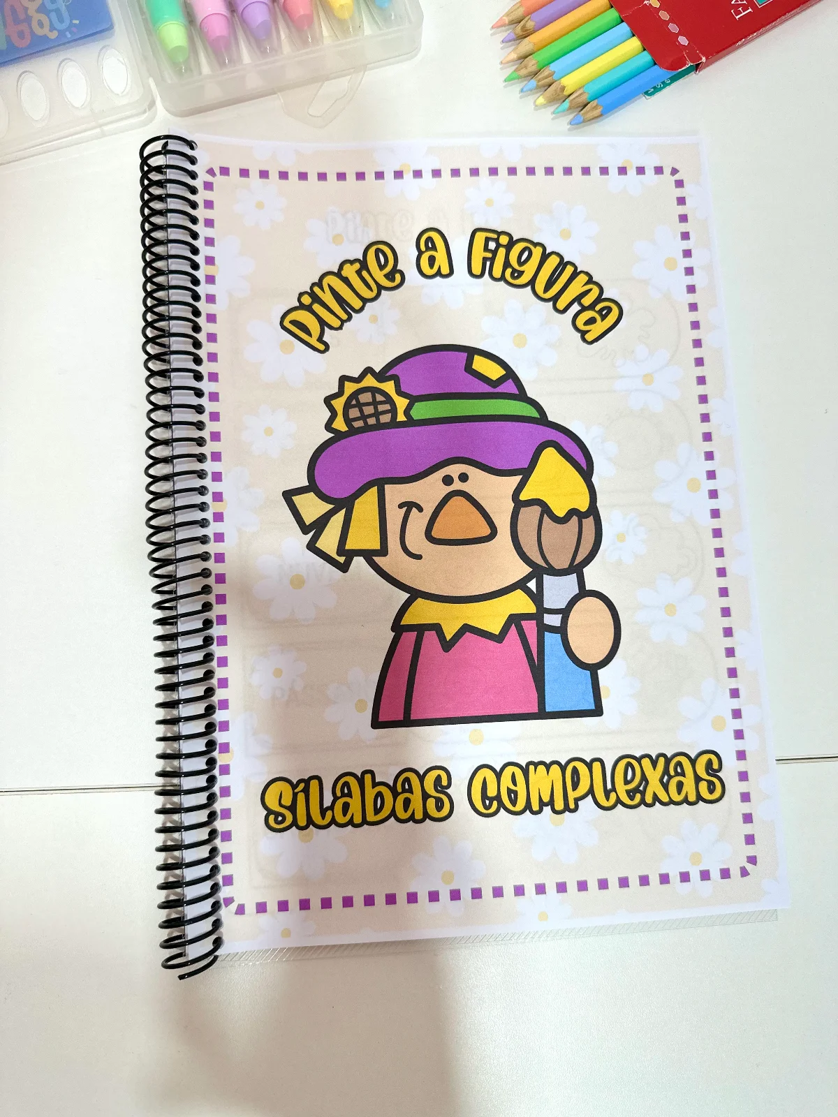 Apostila Pinte as Figuras - Sílabas Complexas — capa do material