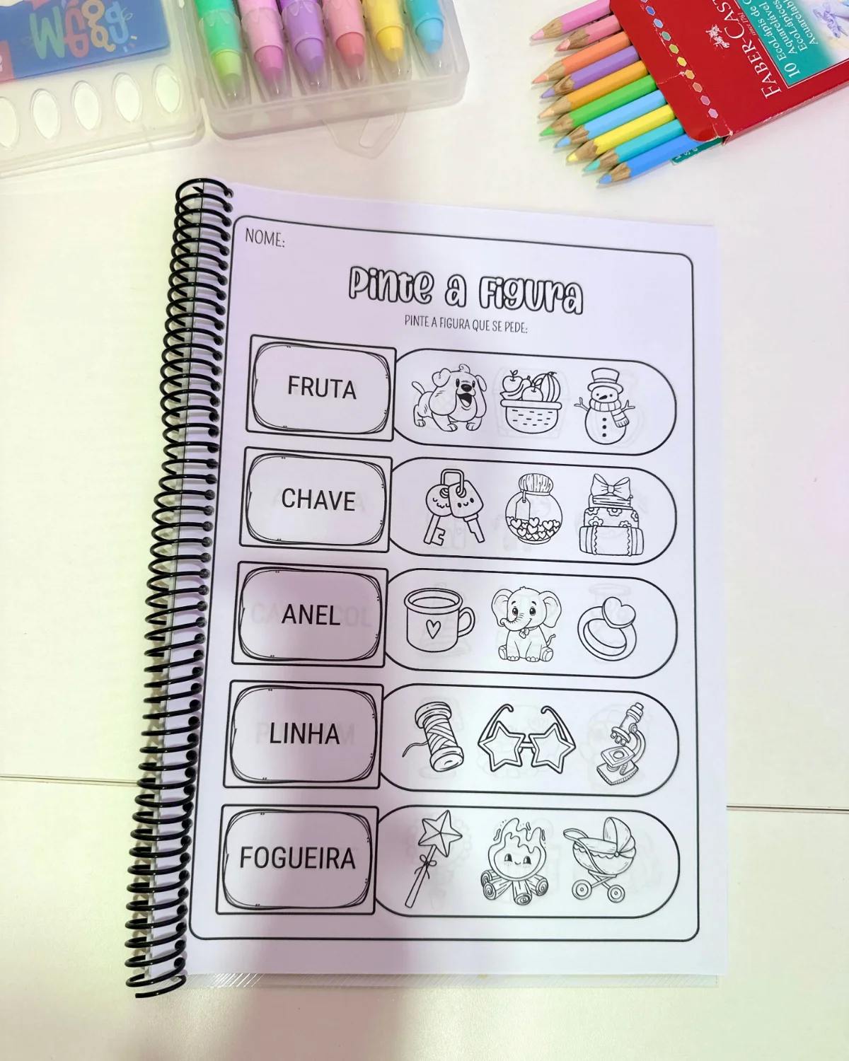 Apostila Pinte as Figuras – Sílabas Complexas — amostra 3: Um recurso educativo e lúdico para auxiliar o processo de…