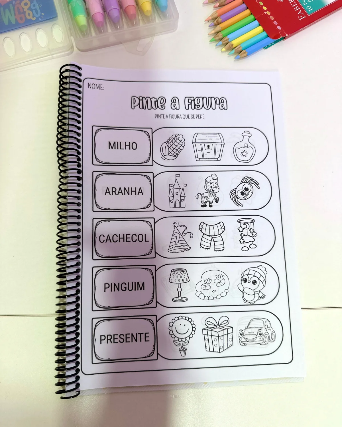 Apostila Pinte as Figuras – Sílabas Complexas — amostra 4: Um recurso educativo e lúdico para auxiliar o processo de…