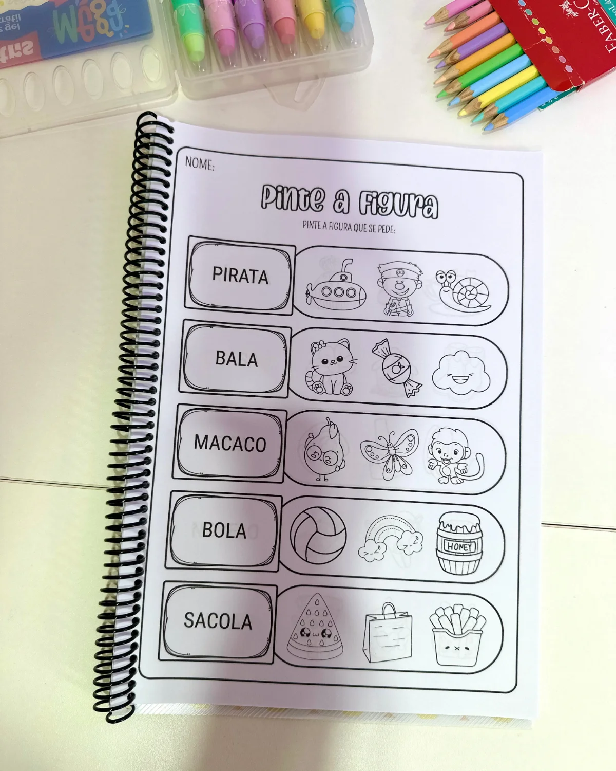 Apostila Pinte as Figuras – Sílabas Simples — amostra 3: Um recurso educativo e lúdico para auxiliar o processo de… Apostila Pinte as Figuras – Sílabas Simples — amostra 3: Um recurso educativo e lúdico para auxiliar o processo de…