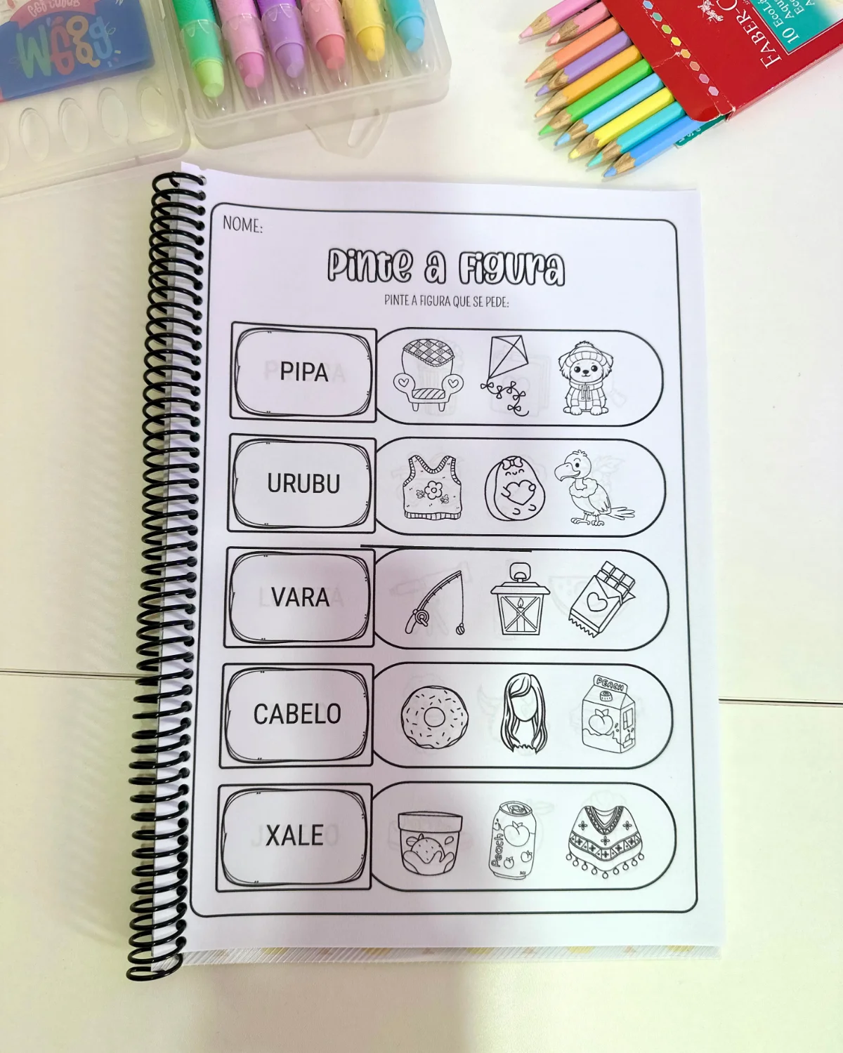 Apostila Pinte as Figuras – Sílabas Simples — amostra 4: Um recurso educativo e lúdico para auxiliar o processo de… Apostila Pinte as Figuras – Sílabas Simples — amostra 4: Um recurso educativo e lúdico para auxiliar o processo de…