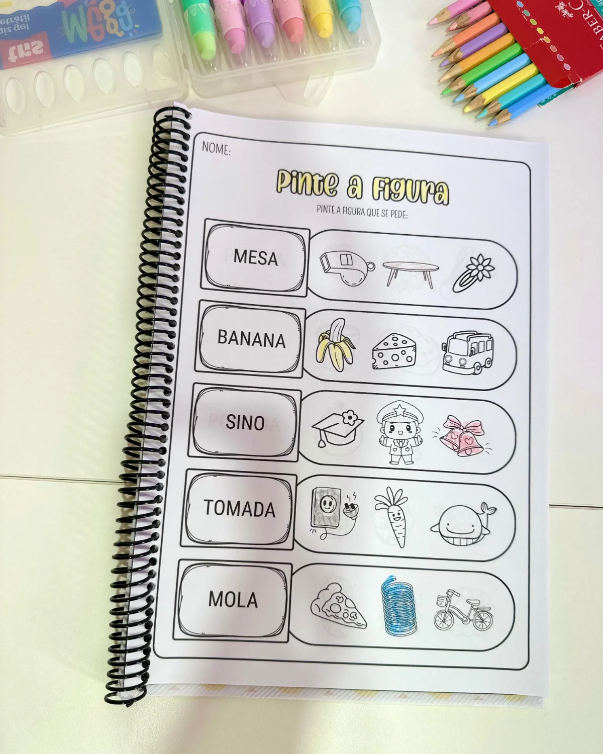 Apostila Pinte as Figuras – Sílabas Simples — amostra 5: Um recurso educativo e lúdico para auxiliar o processo de… Apostila Pinte as Figuras – Sílabas Simples — amostra 5: Um recurso educativo e lúdico para auxiliar o processo de…