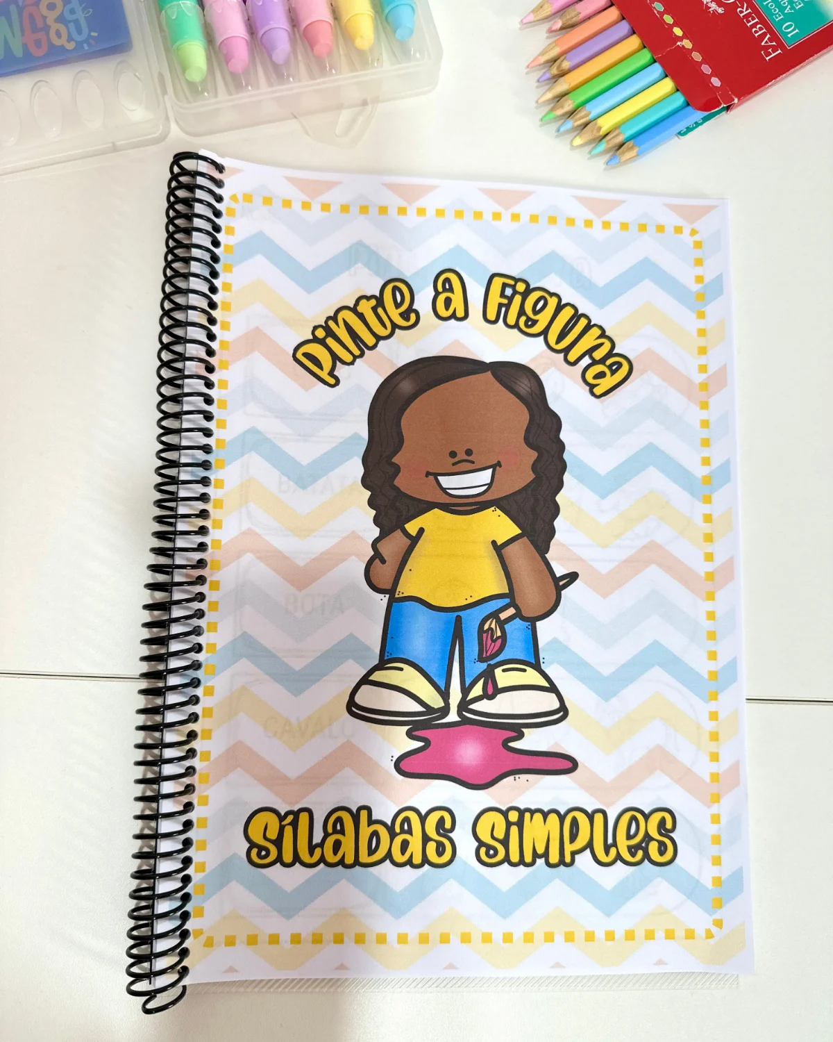 Apostila Pinte as Figuras – Sílabas Simples — Alfabetização para Educação Infantil: Um recurso educativo e lúdico para…