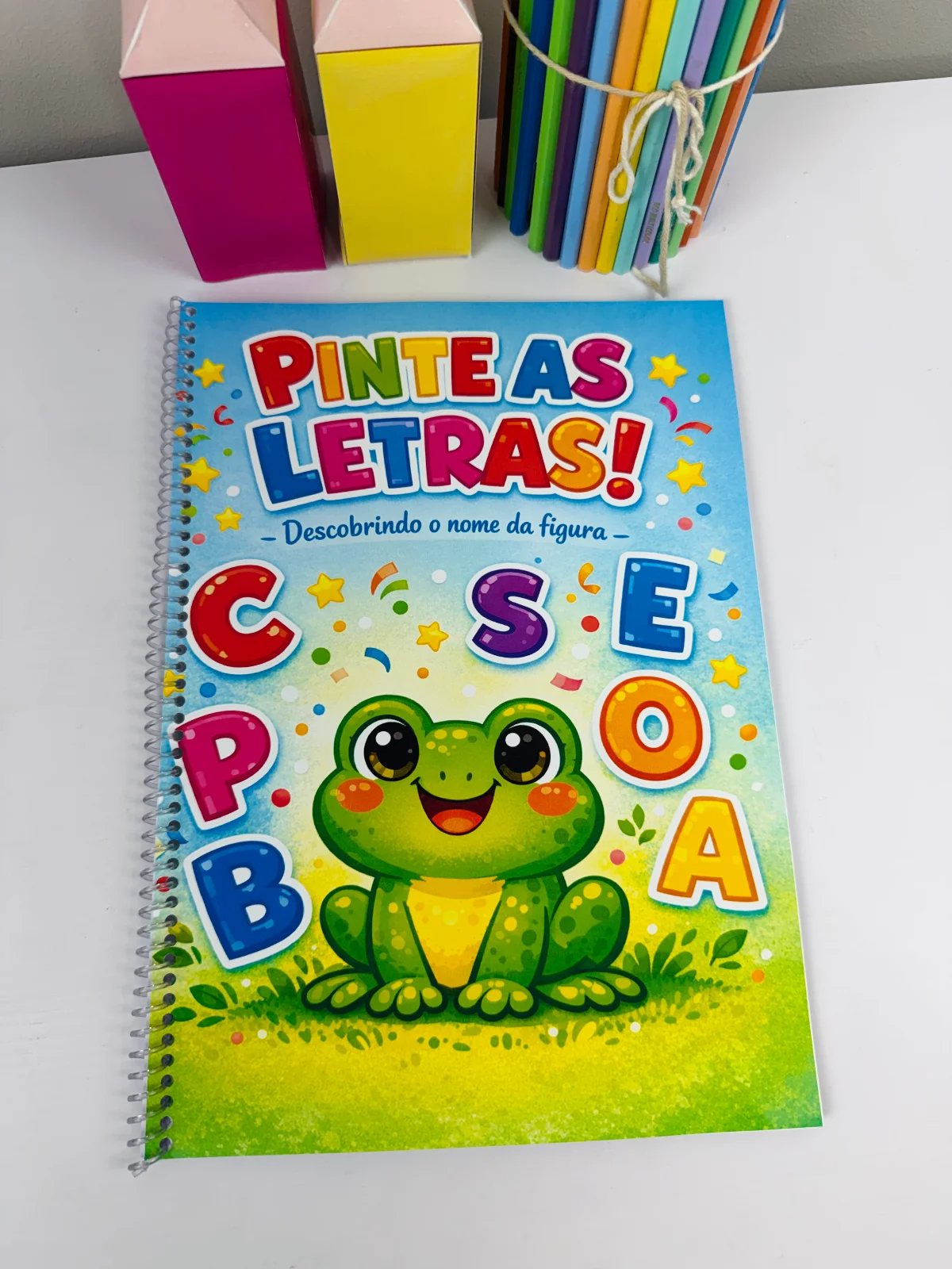 Apostila Pinte as Letras | Atividade de Alfabetização Educação Infantil PDF — amostra 3: Uma proposta simples, lúdica e…