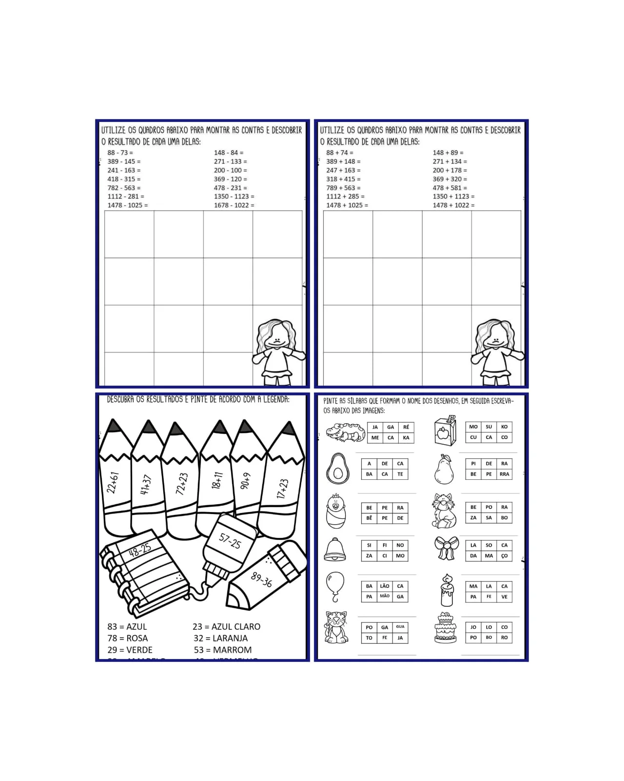 Apostila Português e Matemática - 2º e 3º Ano — amostra 1: 📌 2º E 3º ANO DO ENSINO FUNDAMENTAL