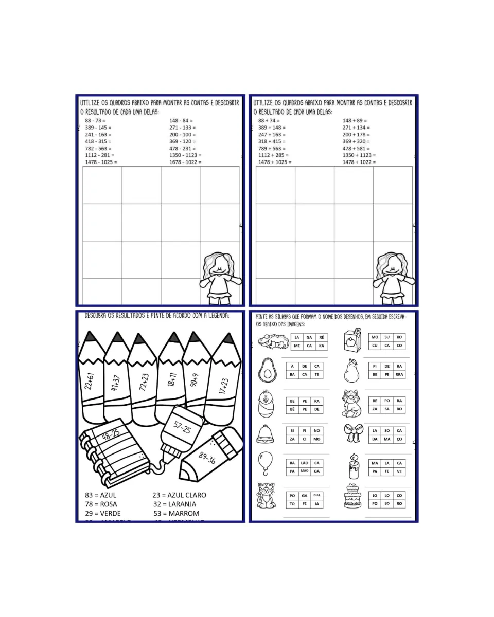 Apostila Português e Matemática - 2º e 3º Ano — amostra 1: 📌 2º E 3º ANO DO ENSINO FUNDAMENTAL