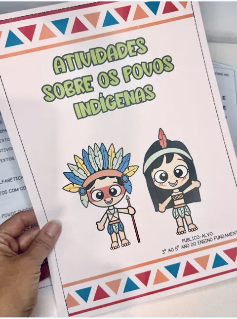 Apostila povos indígenas — capa do material