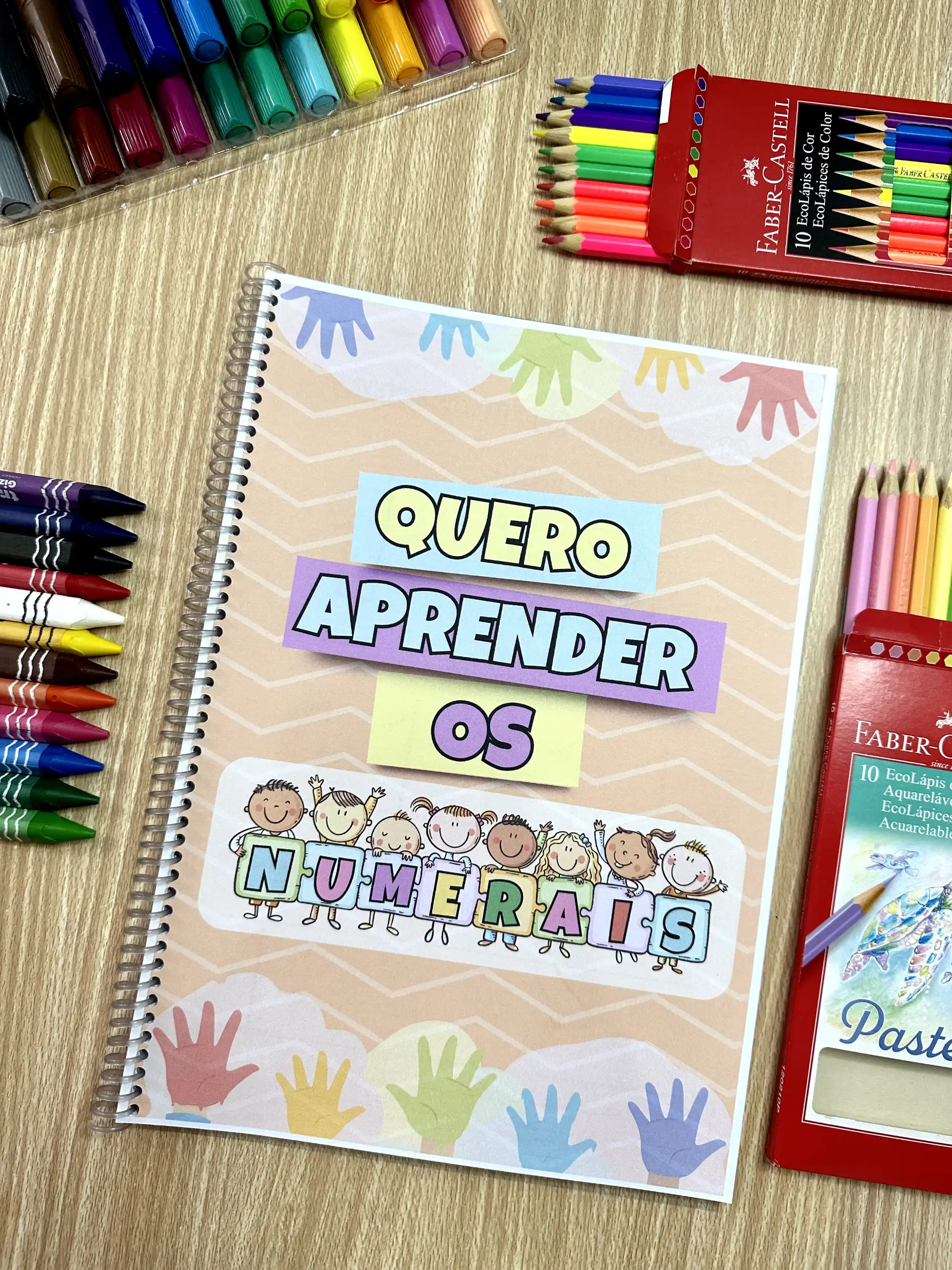Apostila Quero Aprender os Numerais inclui 40 páginas de atividades — capa do material