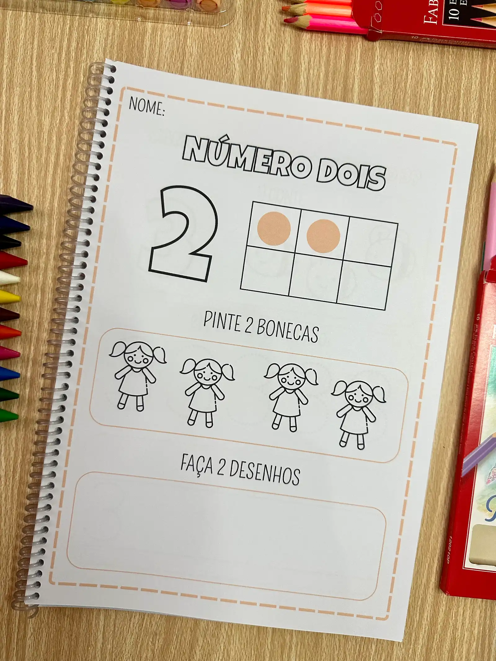 Apostila Quero Aprender os Numerais - Numerais de 1 a 20 — amostra 2: 40 páginas interativas projetadas para desenvolver a…