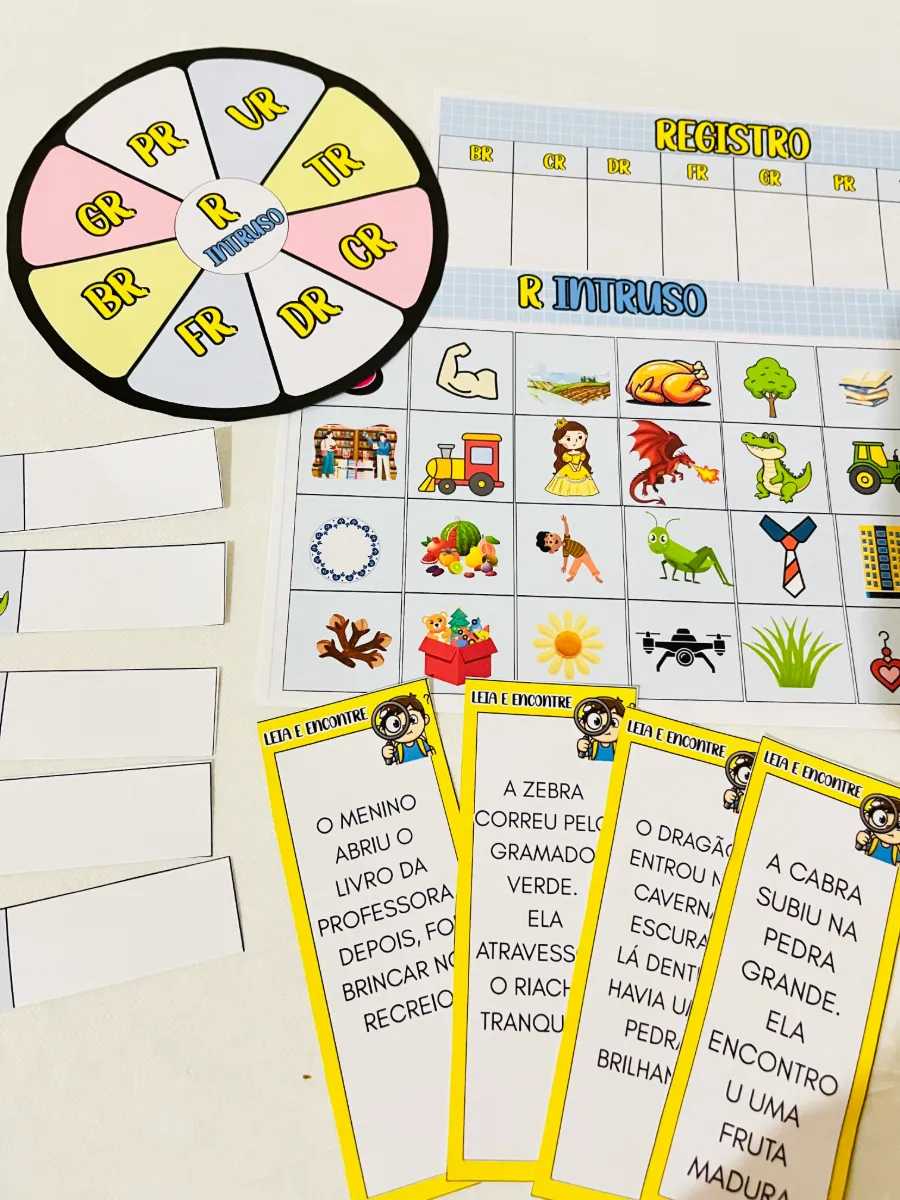 Apostila R Intruso – Atividade Lúdica de Ortografia — amostra 3: 🐻 Atividade individual 👥 Atividade em duplas 🏆 Desafio…